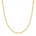 18K Gold Paperclip Link Chain Necklace by DailySale