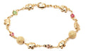 18K Gold Plated Ball and Rainbow Crystal Elephant Anklet by DailySale