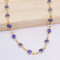 18k Gold Plated Blue Evil Eye Anklet by DailySale