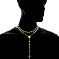 18K Gold Plated Diamond Cut Rosary by DailySale