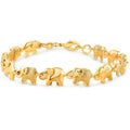 18K Gold Plated Elephant Anklet for Women 10" by DailySale
