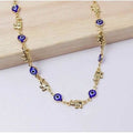 18k Gold Plated Elephant Blue Evil Eye Anklet by DailySale