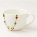 18k Gold Plated Evil Eye Anklet Multi Color Crystal by DailySale