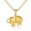 18K Gold Plated Happy Elephant Pendant Necklace by DailySale