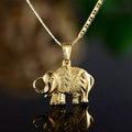 18K Gold Plated Happy Elephant Pendant Necklace by DailySale