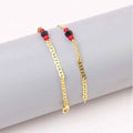 18k Gold Plated Mariner Azabachi Ankle Bracelet by DailySale