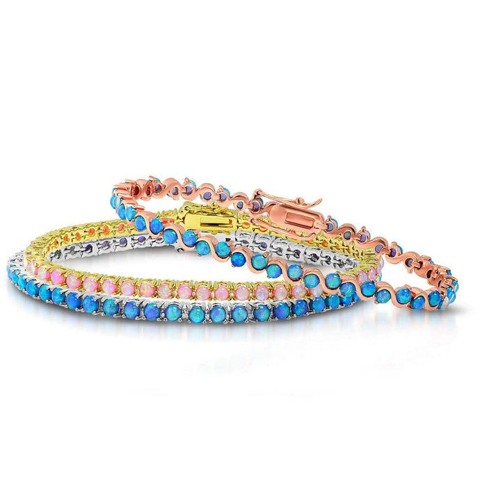 18K Gold Plated Opal Tennis Bracelets by DailySale