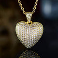 18k Gold Plated Puffed Heart Pendant Necklace by DailySale