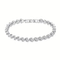 18K Golden Plated Stainless Steel Bracelet with Rhinestone Embellishments by DailySale