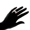 18K Rose Gold Plated Flower Filigree Ring made with Swarovski Elements by DailySale