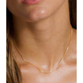 18K Solid Gold Box Chain Necklace Unisex by DailySale