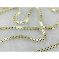 18K Solid Gold Box Chain Necklace Unisex by DailySale