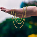 18K Solid Gold Rope Chain Necklace by DailySale