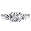 18K White Gold 5.00 Cttw Cushion Cut Engagement Ring by DailySale