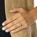 18K White Gold 5.00 Cttw Cushion Cut Engagement Ring by DailySale