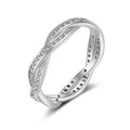 18K White Gold Braided Eternity Band by DailySale