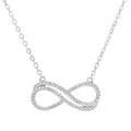 18K White Gold Plated Double Infinity Necklace by DailySale