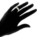 18K White Gold Plated Floral Sunflower Ring Made with Swarovski Crystals by DailySale