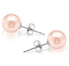 18K White Gold Plated Stud Earrings