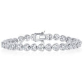 18K White Gold Plated Tennis Bracelets by DailySale