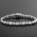 18K White Gold Plated Tennis Bracelets by DailySale