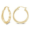 18K Yellow Gold Inter-Wind Hoop Earrings