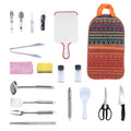 19-Piece: Camping Cooking Utensil Kit Portable Picnic Cookware by DailySale