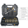 19-Piece: Hammer Punch Set Drift Pin Punch Kit with Portable Storage Box by DailySale