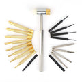 19-Piece: Hammer Punch Set Drift Pin Punch Kit with Portable Storage Box by DailySale