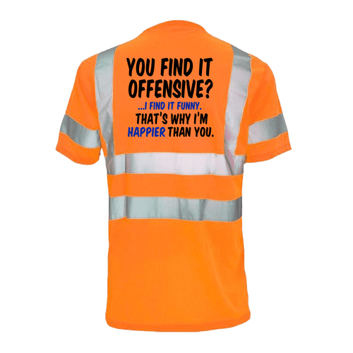Happier Than You- Reflective Safety T-Shirt by Armed American Supply