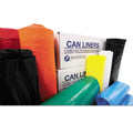 Inteplast Group High-Density Interleaved Commercial Can Liners, 60 gal, 0.63 mil, 38" x 60", Clear, 200/Carton