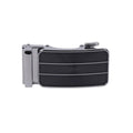 Men's Genuine Leather Sliding Buckle Ratchet Belt by Boutique 23