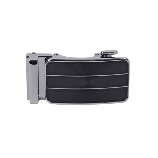 Men's Genuine Leather Sliding Buckle Ratchet Belt by Boutique 23