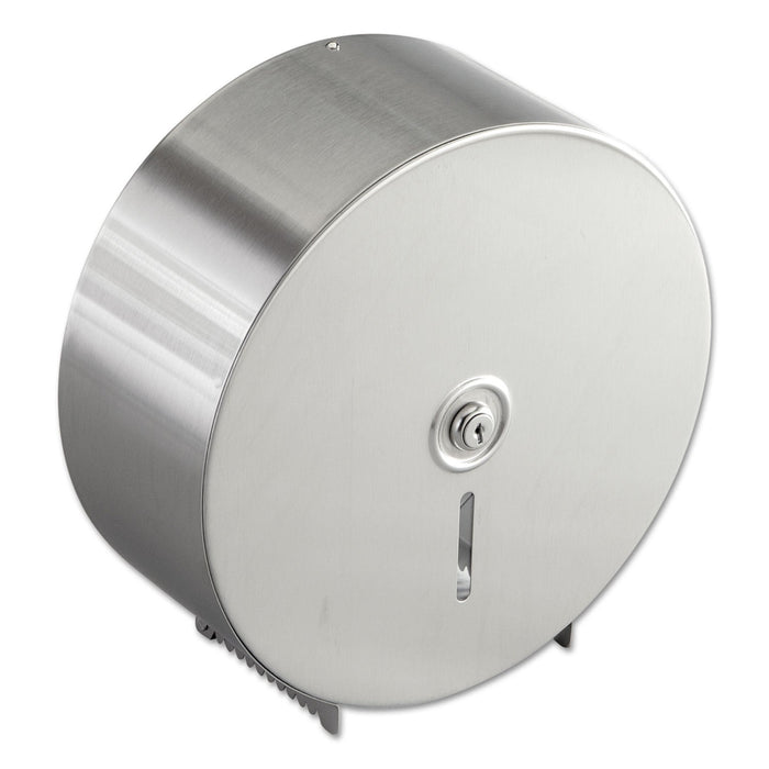 Bobrick Jumbo Toilet Tissue Dispenser, 10.66 x 4.5 x 10.63, Silver