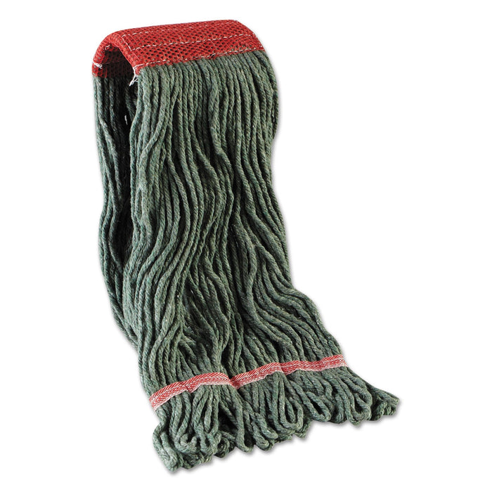 Boardwalk Mop Head, Premium Standard Head, Cotton/Rayon Fiber, Large, Blue, 12/Carton
