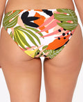 Bar III Tropical-Print Ruched Bikini Bottoms by Vanessa Jane