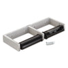 Bobrick ClassicSeries Toilet Tissue Dispenser for Two Rolls, 12.5 x 4 86 x 1.5, Satin Finish Cast Aluminum