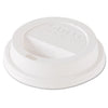 Dart Traveler Dome Hot Cup Lid, Fits 8 oz Cups, White, 100/Pack, 10 Packs/Carton