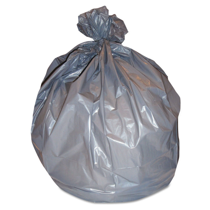 Heritage Low-Density Can Liners, 33 gal, 1.5 mil, 33 x 40, Silver, 100/Carton