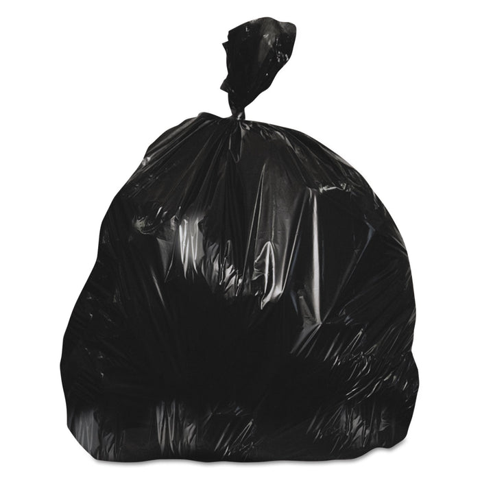 Heritage High-Density Waste Can Liners, 33 gal, 22 microns, 33" x 40", Black, 250/Carton