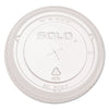 Dart PETE Flat Straw-Slot Cold Cup Lids, Fits 16 oz to 24 oz, Clear, 100/Pack, 10 Packs/Carton