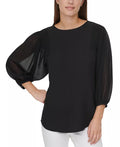 Calvin Klein Balloon-Sleeve Top by Vanessa Jane