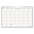 AT-A-GLANCE WallMates Self-Adhesive Dry Erase Monthly Planning Surfaces, 18 x 12, White/Gray/Orange Sheets, Undated