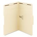 Smead Top Tab Fastener Folders, 1/3-Cut Tabs: Assorted, 2 Fasteners, Legal Size, 11-pt Manila Exterior, 50/Box