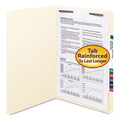 Smead Top Tab Fastener Folders, Straight Tab, 1 Fastener, Legal Size, 11-pt Manila Exterior, 50/Box