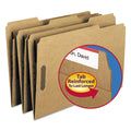 Smead Top Tab Fastener Folders, 1/3-Cut Tabs: Assorted, 2 Fasteners, Legal Size, 11-pt Kraft Exterior, 50/Box