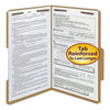Smead Top Tab Fastener Folders, Guide-Height 2/5-Cut Tabs: Right of Center, 2 Fasteners, Legal Size, 11-pt Kraft Exterior, 50/Box