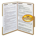 Smead Top Tab Fastener Folders, Guide-Height 2/5-Cut Tabs: Right of Center, 2 Fasteners, Legal Size, 11-pt Kraft Exterior, 50/Box