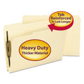Smead Top Tab Manila Expansion Fastener Folders, 1.5" Expansion, 2 Fasteners, Legal Size, Manila Exterior, 50/Box