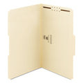Smead Top Tab Fastener Folders, 1/3-Cut Tabs: Assorted, 1 Fastener, Legal Size, 11-pt Manila Exterior, 50/Box